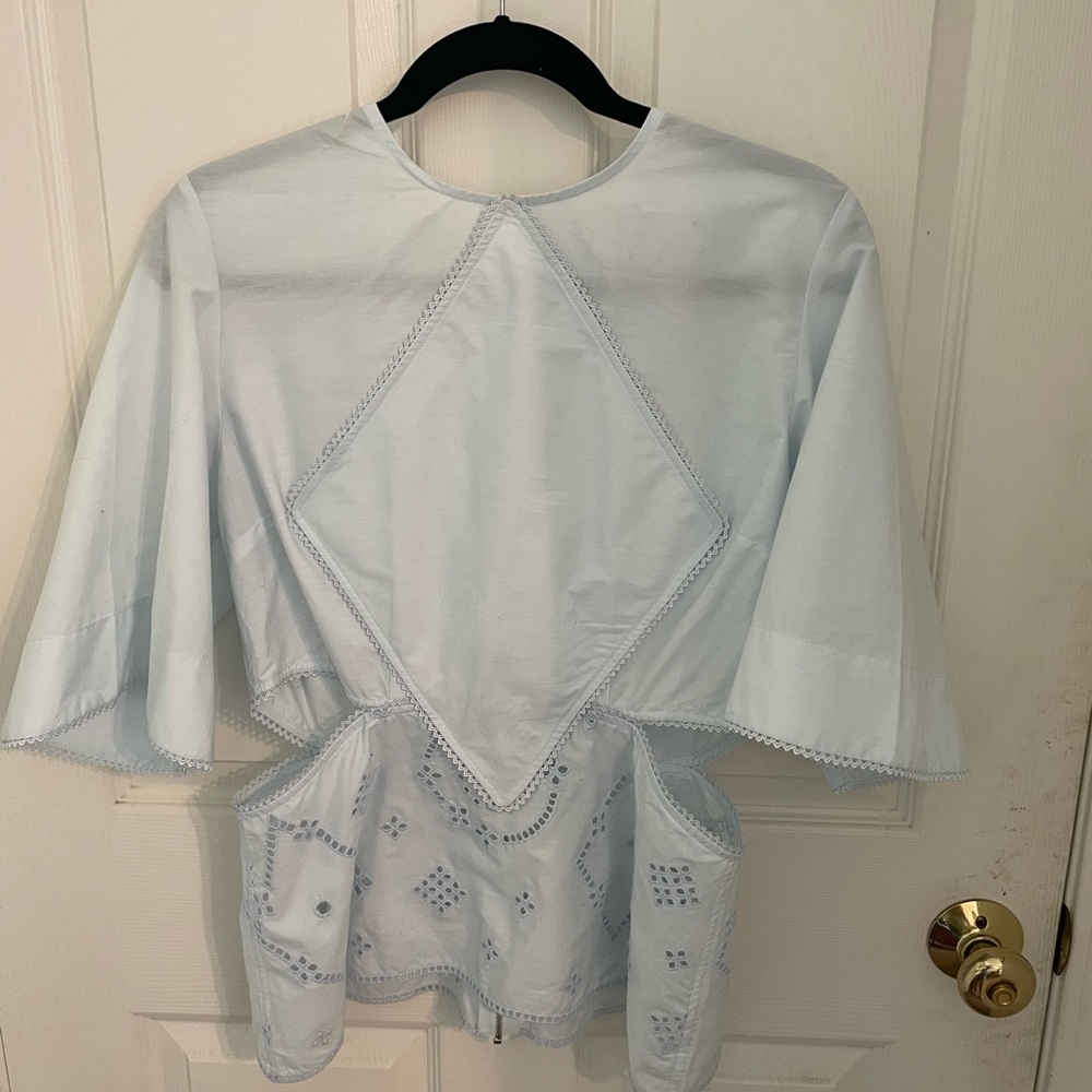 Ganni 2 piece handkerchief top and skirt. Never worn. Size 40